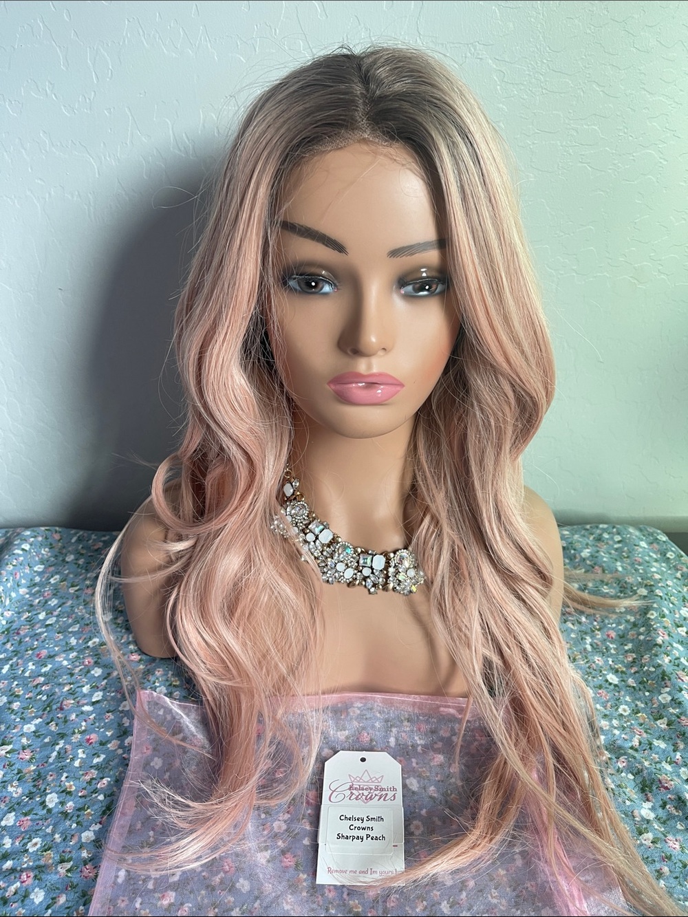 Peach Sharpay by Chelsey Smith Crowns Pretty Pomp